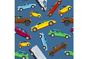 Vehicle collection sealess pattern
