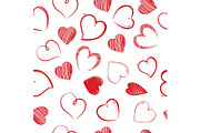 love hearts sealess pattern