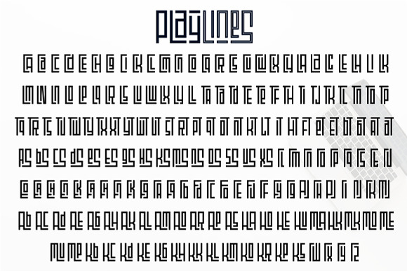 Playlines Typeface in Fonts - product preview 8