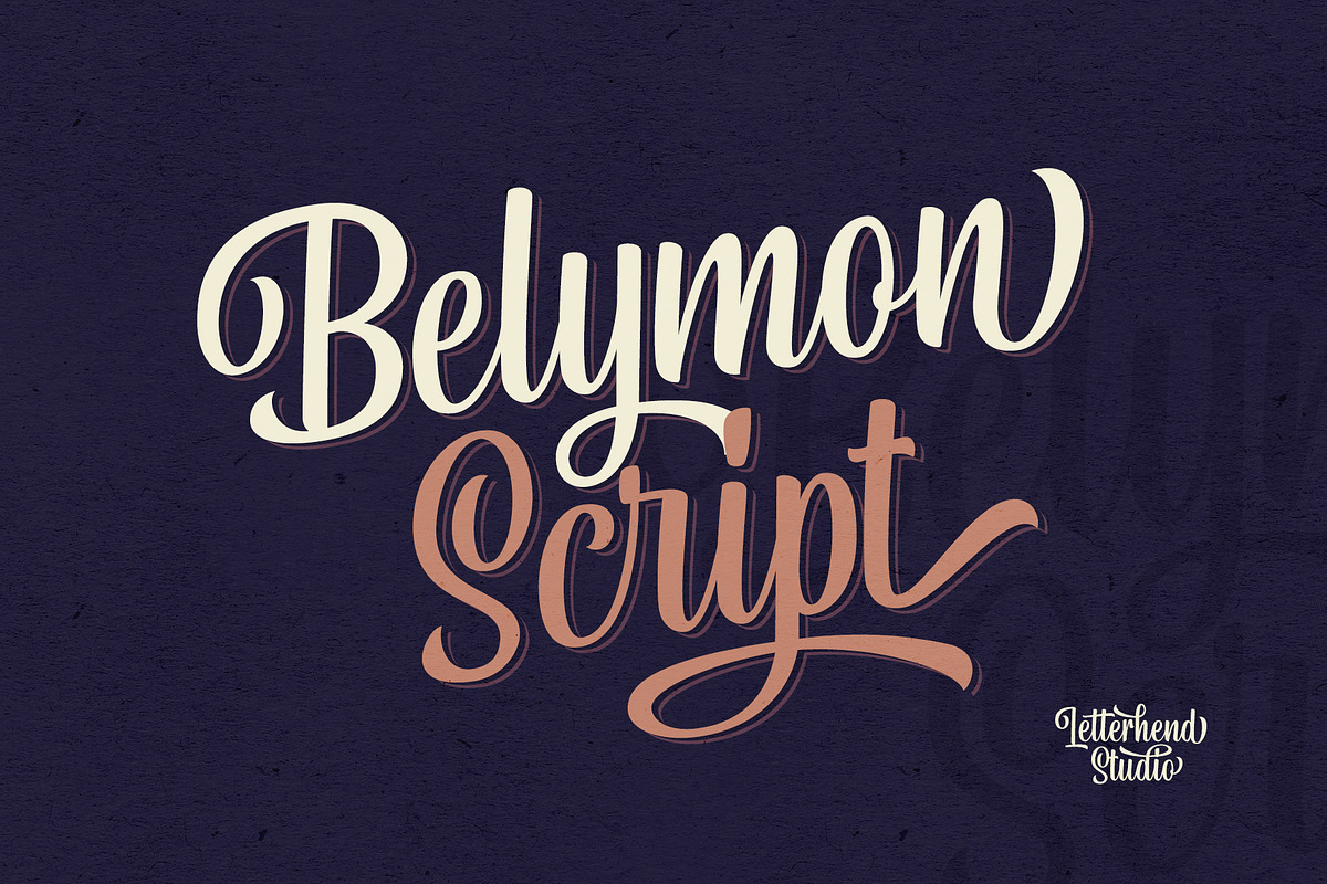 Belymon Script  in Script Fonts - product preview 8