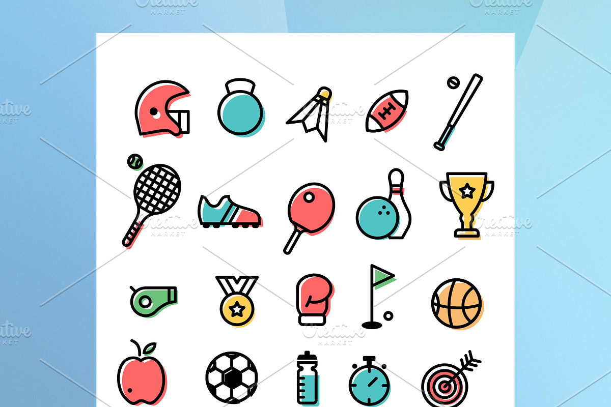 Sports Icons Set in Icons - product preview 8