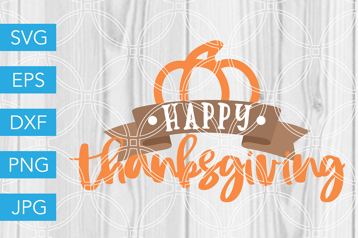 Happy Thanksgiving SVG Cut File in Illustrations - product preview 8