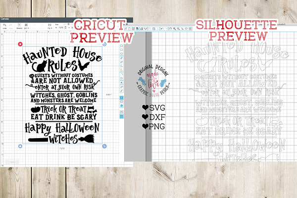 Haunted House Rules Halloween SVG