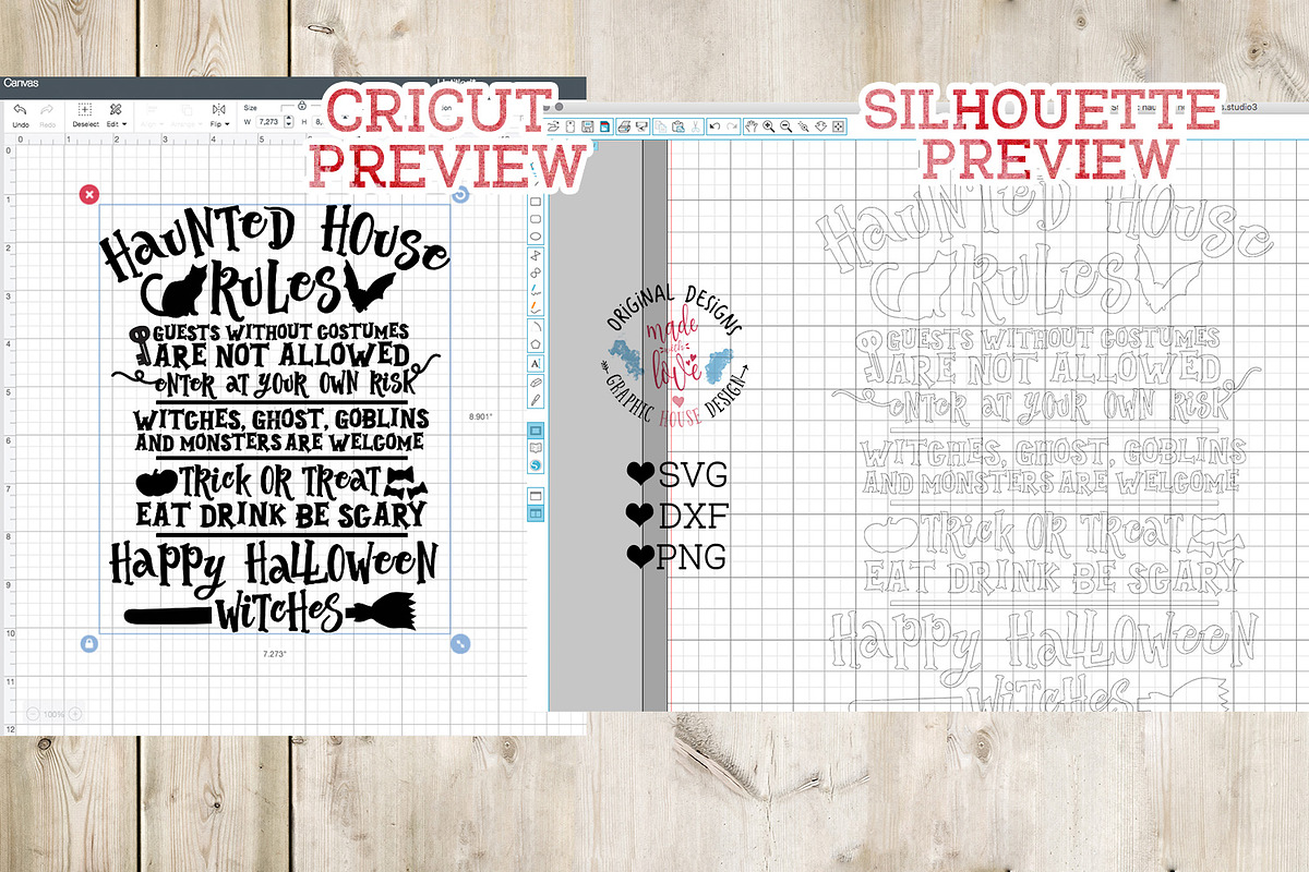 Haunted House Rules Halloween SVG in Illustrations - product preview 8