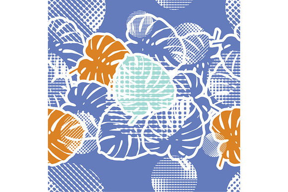 Tropical palm leaves. in Patterns - product preview 2