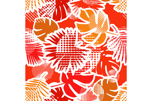 Tropical palm leaves. in Patterns - product preview 5