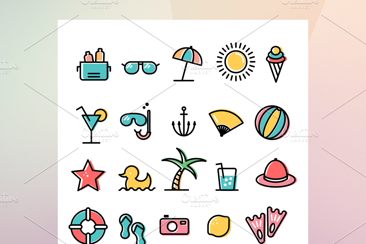 Summer Icon Set in Icons - product preview 8