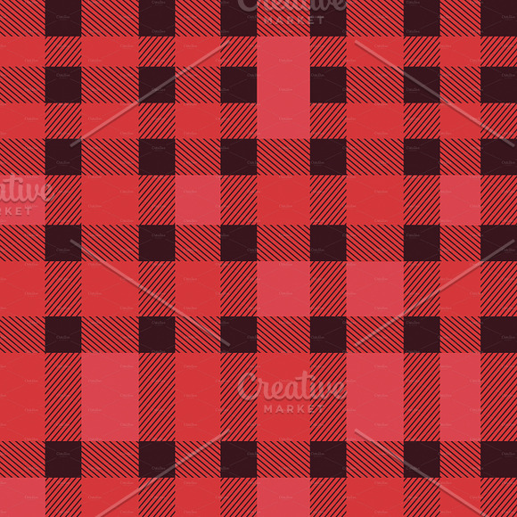 5 Seamless Plaid Pattern in EPS in Patterns - product preview 3