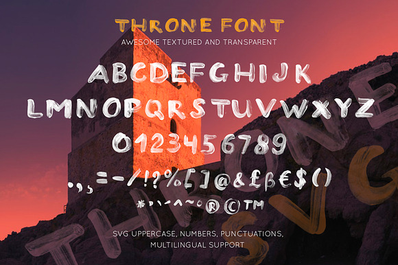 THRONE - SVG and regular OTF font in Display Fonts - product preview 7