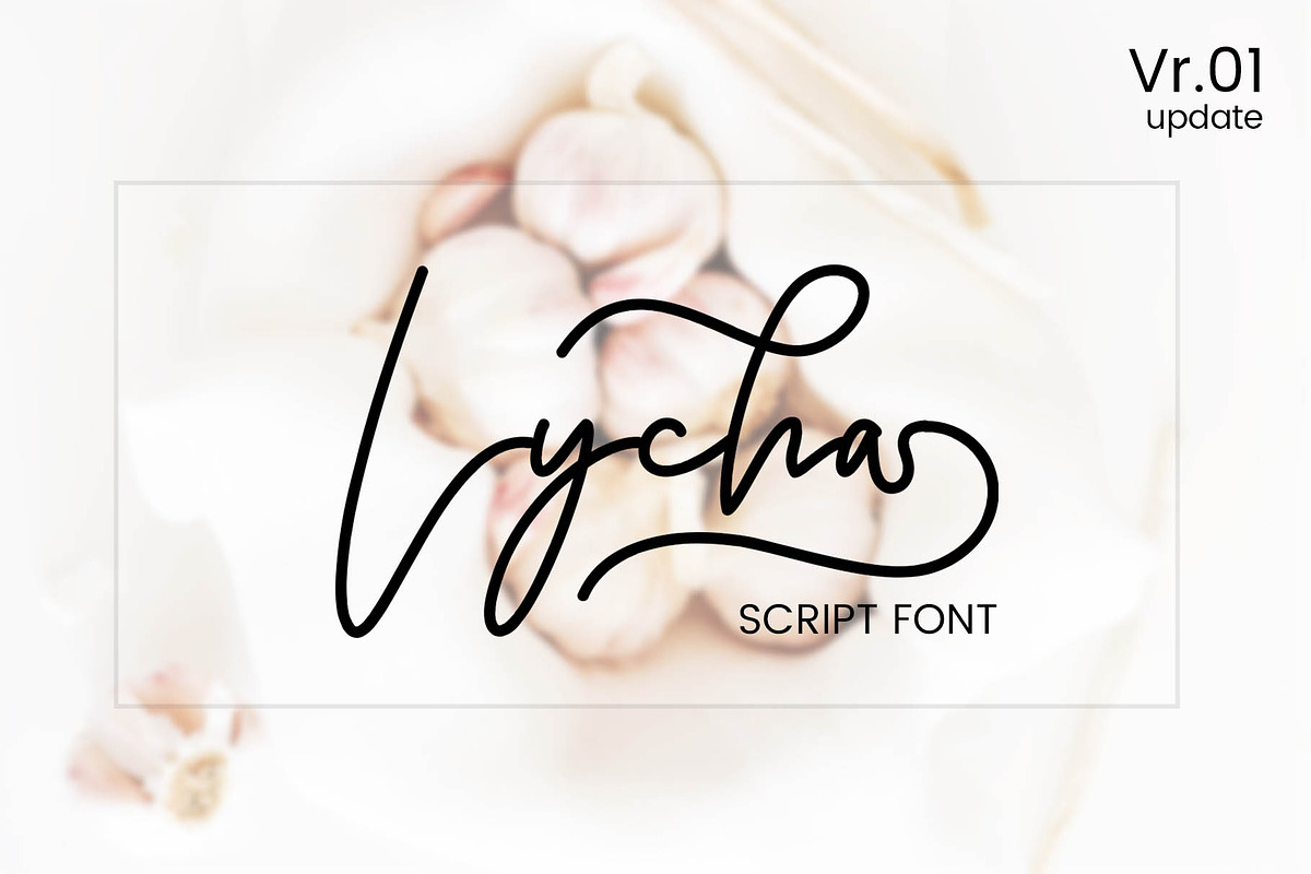 Lycha Font in Script Fonts - product preview 8