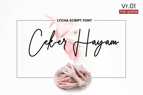 Lycha Font in Script Fonts - product preview 1