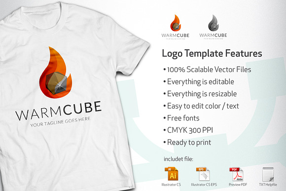 WarmCube in Logo Templates - product preview 1