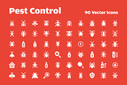 90 Pest Control Vector Icons