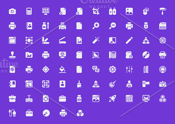 75 Printing House Vector Icons  in Icons - product preview 1