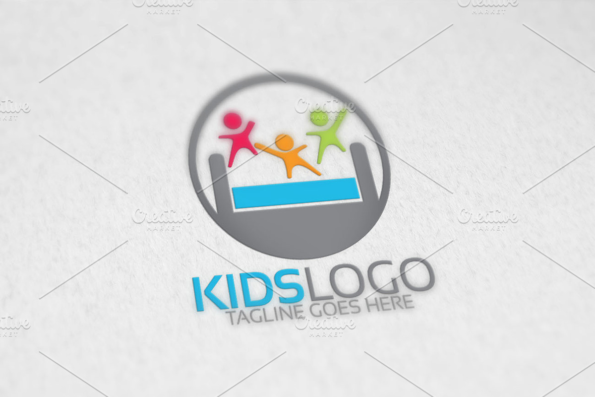 Kids Logo Verison1 in Logo Templates - product preview 8