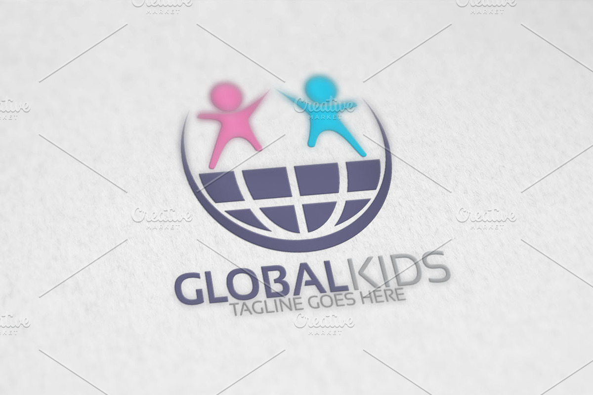 Global Kids Logo in Logo Templates - product preview 8
