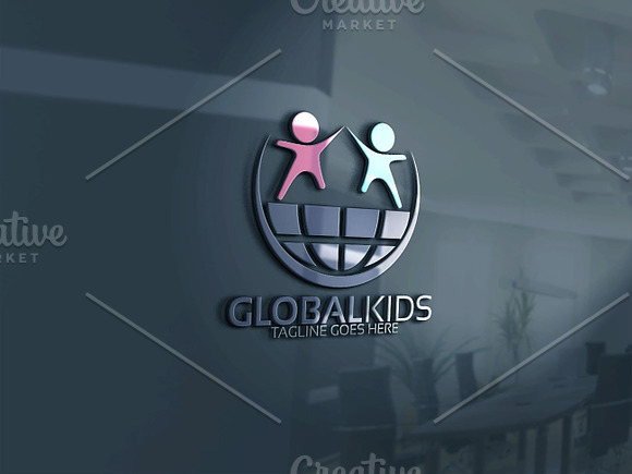 Global Kids Logo in Logo Templates - product preview 1
