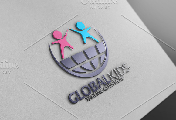 Global Kids Logo in Logo Templates - product preview 3