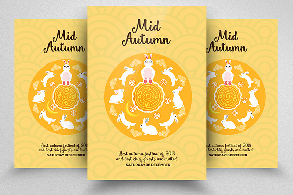 10 Mid Autumn Flyer Bundle Vol:02 in Flyer Templates - product preview 7