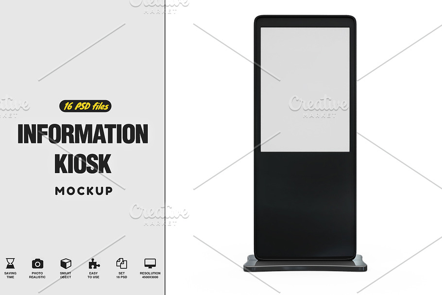 Information Kiosk Mockup in Product Mockups - product preview 8