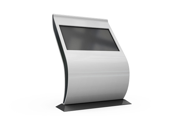 Screen Kiosk For Lobby Mockup in Product Mockups - product preview 6