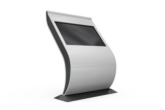 Screen Kiosk For Lobby Mockup in Product Mockups - product preview 7