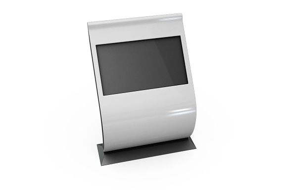Screen Kiosk For Lobby Mockup in Product Mockups - product preview 13