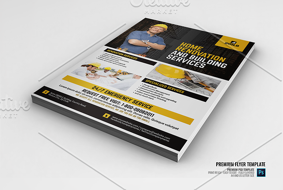 Builder Flyer in Flyer Templates - product preview 1