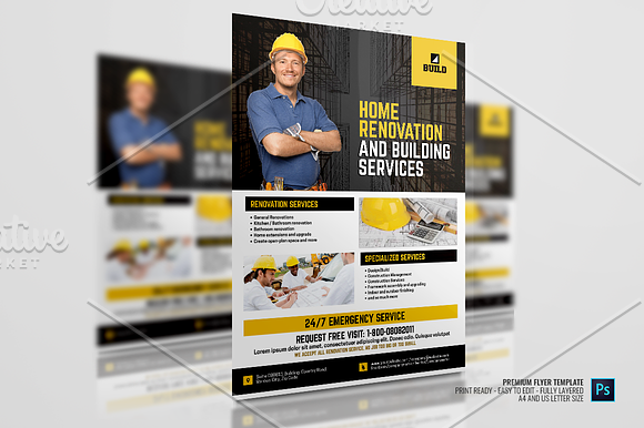 Builder Flyer in Flyer Templates - product preview 2