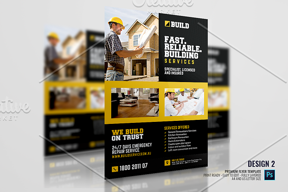 Construction Flyer Bundle in Flyer Templates - product preview 4