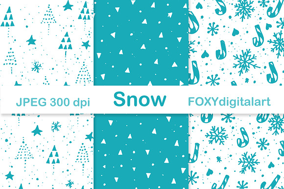 Christmas Holiday Digital Papers in Illustrations - product preview 1