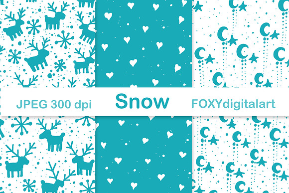 Christmas Holiday Digital Papers in Illustrations - product preview 3