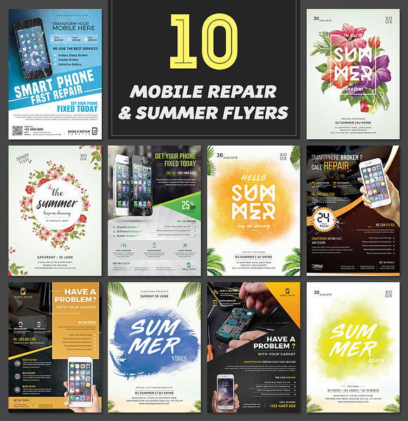 101 Promotional Flyers Bundle in Flyer Templates - product preview 5