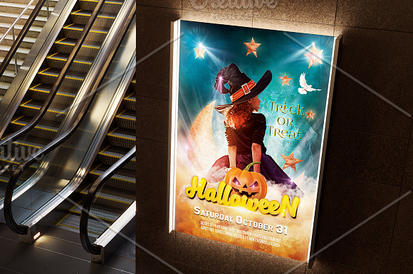 Kids Halloween Flyer in Flyer Templates - product preview 2