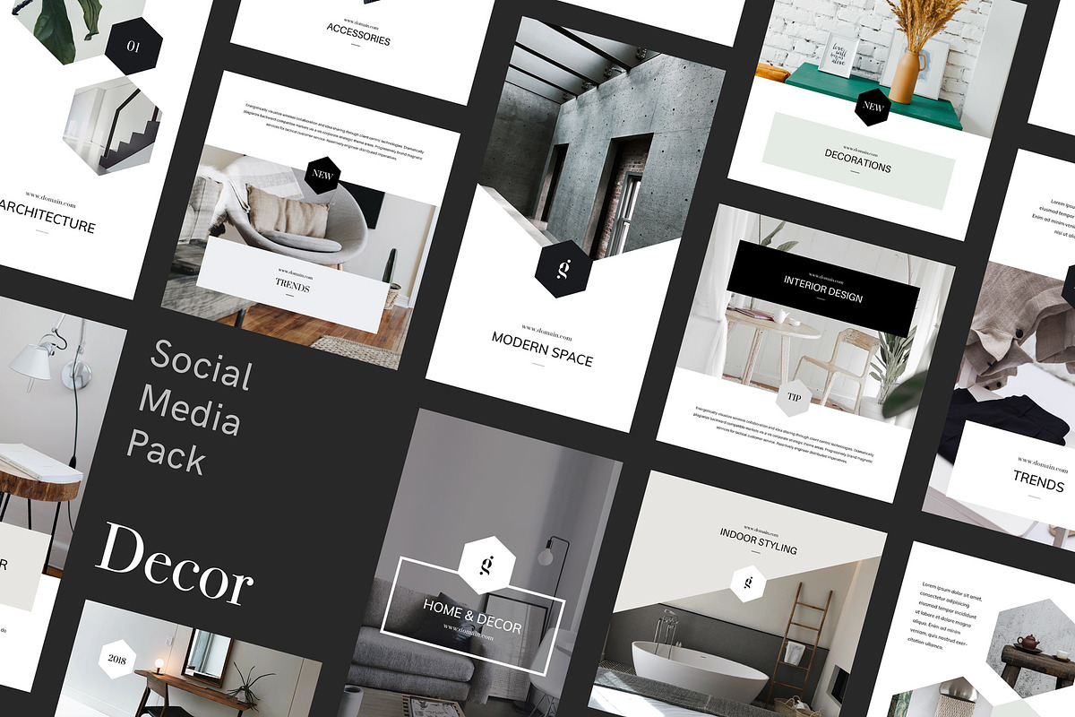 Decor Canva Social Media Pack in Instagram Templates - product preview 8