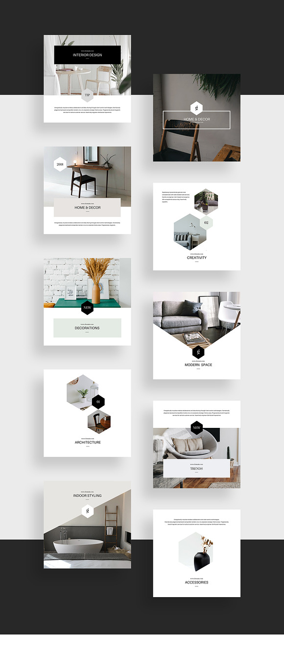Decor Canva Social Media Pack in Instagram Templates - product preview 4
