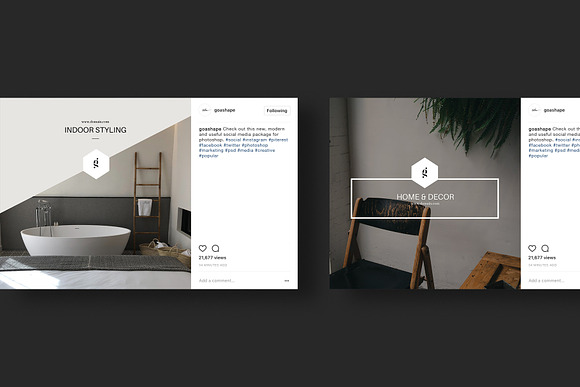 Decor Canva Social Media Pack in Instagram Templates - product preview 10