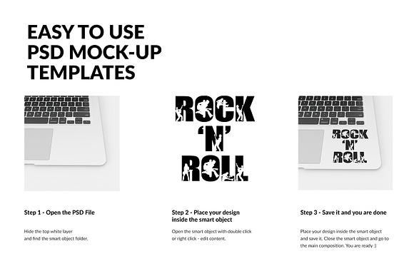 Laptop Sticker Mockup  in Product Mockups - product preview 2