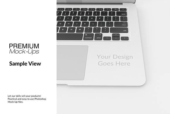 Laptop Sticker Mockup  in Product Mockups - product preview 4