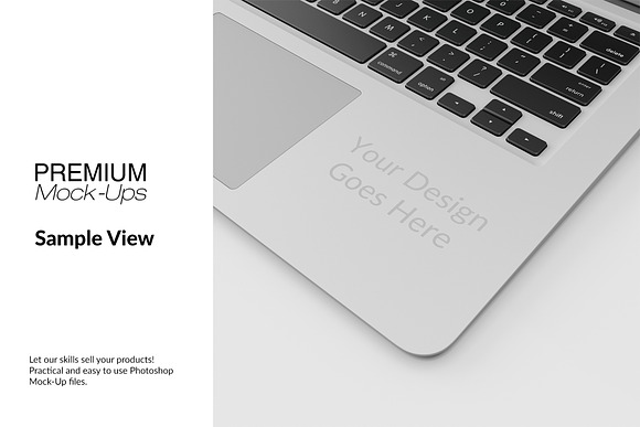 Laptop Sticker Mockup  in Product Mockups - product preview 7