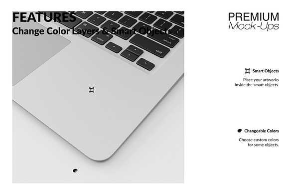 Laptop Sticker Mockup  in Product Mockups - product preview 17