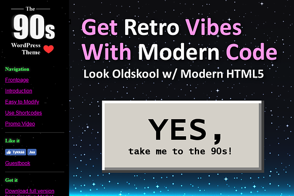 Back to The 90s WordPress Theme in WordPress Minimal Themes - product preview 1