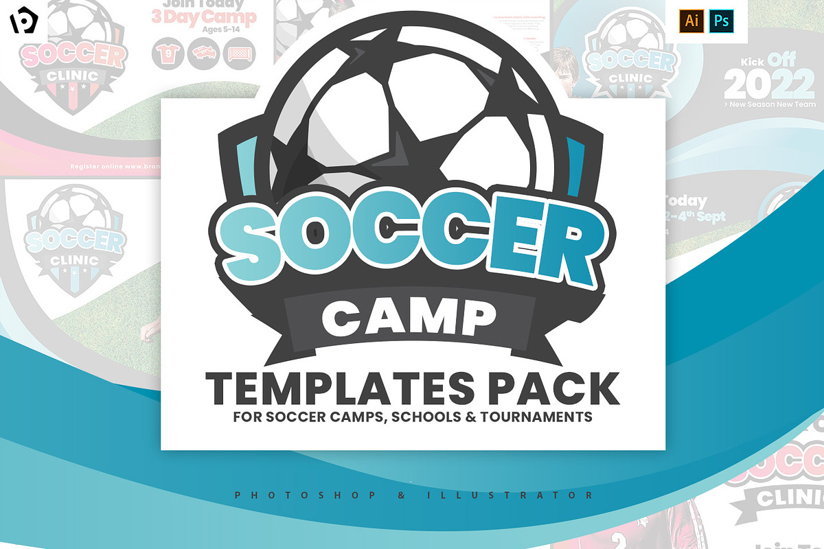 Soccer Camp Templates Pack in Flyer Templates - product preview 8