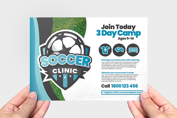 Soccer Camp Templates Pack in Flyer Templates - product preview 6