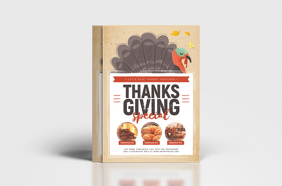 Thanksgiving Flyer / Poster v1 in Flyer Templates - product preview 2