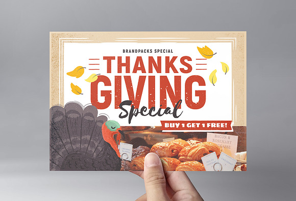 Thanksgiving Flyer / Poster v1 in Flyer Templates - product preview 3