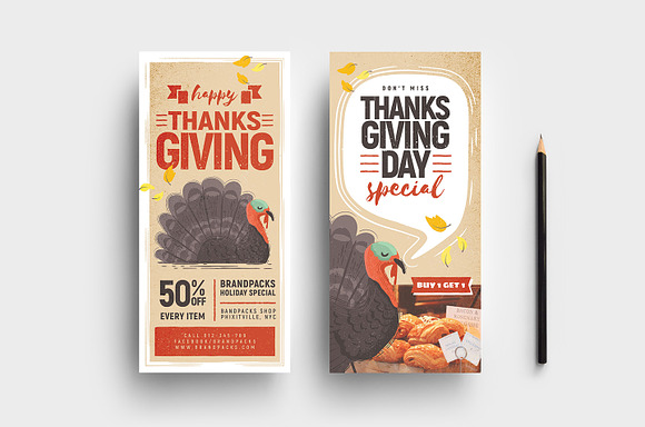 Thanksgiving Flyer / Poster v1 in Flyer Templates - product preview 5