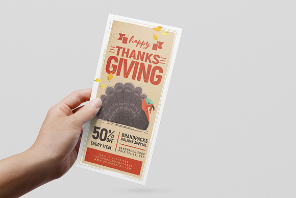 Thanksgiving Flyer / Poster v1 in Flyer Templates - product preview 6