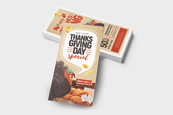 Thanksgiving Flyer / Poster v1 in Flyer Templates - product preview 7