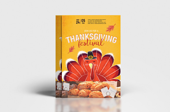 Thanksgiving Flyer / Poster v2 in Flyer Templates - product preview 2